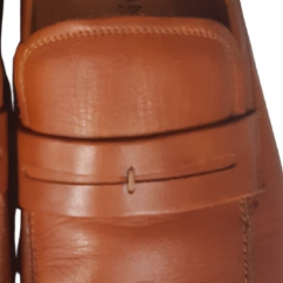 Florsheim Loafers SZ 12D Men's Tan Leather w/ Rubber Sole - Picture 9 of 14